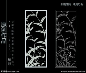 镂空雕花 移门图案  隔断图案