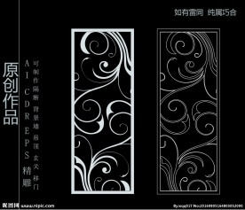 镂空雕花 移门图案 隔断