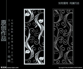 镂空雕花 移门图案