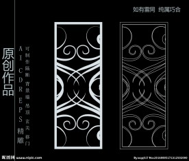 镂空雕花 移门图案 隔断