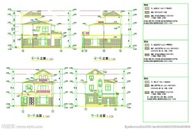 别墅户型设计CAD图纸