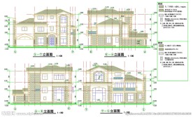 户型别墅设计CAD图纸
