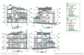 户型别墅设计CAD图纸