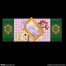 森系舞台背景设计 紫色菱格背景