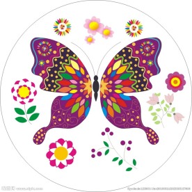 美丽的蝴蝶矢量图