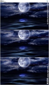 月亮涌动的海面