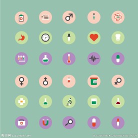 医疗卫生行业矢量图标图片