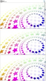 旋转的卡通星星舞台背景