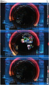 动态演播室旋转地球栏目包装背景