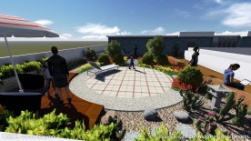 特色屋顶花园景观效果图设计