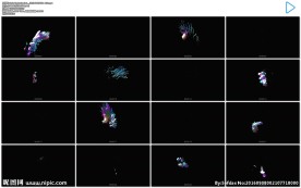 抽象液体快速爆炸视频