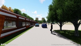 校园文化建设景观效果图