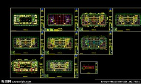 办公楼规划施工图 （四层）