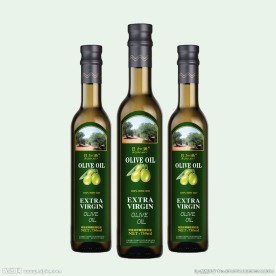 橄榄调和油瓶贴展开图