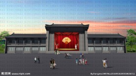 中式 古建 园林  绿化  博