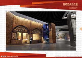 雕塑 纪念馆  室内  抗战