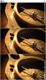 金属罗盘指南针