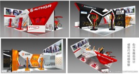 自行车展展台设计150平米