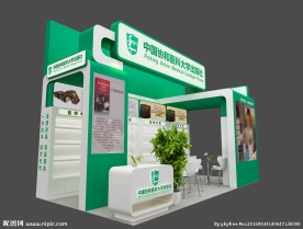 图书展18平展台设计