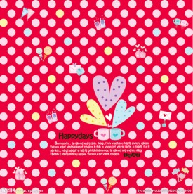 心形 小碎花  花布