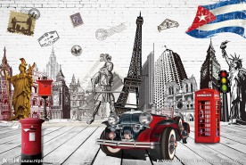 复古怀旧英伦欧式KTV酒吧背景