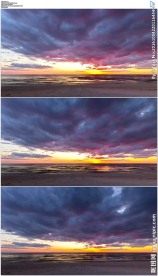 美丽的海上日落