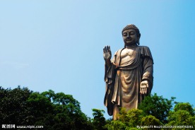 灵山大佛侧面佛像