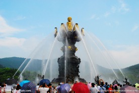 灵山大佛九龙灌浴洗浴太子身