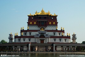 灵山大佛五印坛城背面