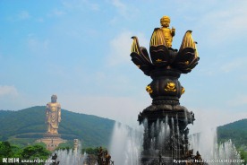灵山大佛与九龙灌浴太子像