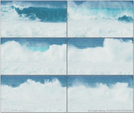 大海浪汹涌翻滚升格镜头