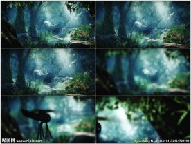 唯美生态环境舞台动态背景