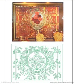 欧式牡丹背景花纹