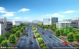 道路高清psd分层效果图