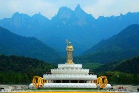 九华山地藏菩萨铜像莲花台雕塑