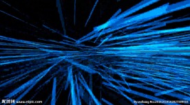 蓝线抽象动画唯美光线