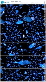 蓝色水晶超炫丽节奏万花筒视频素