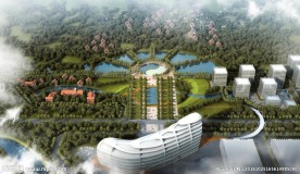 中轴广场鸟瞰效果图