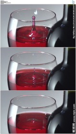 红酒滴落
