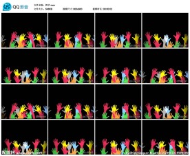 挥手酒吧夜店VJ领舞背景视频素