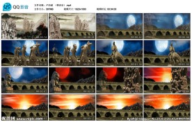 水墨中国风儿童歌谣背景红歌背景