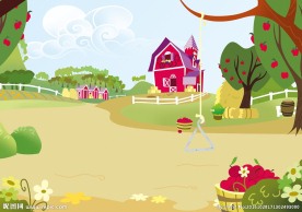 苹果树分层背景