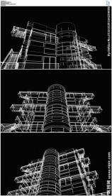 建筑线条轮廓生长