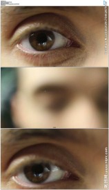 放大到眼睛特写