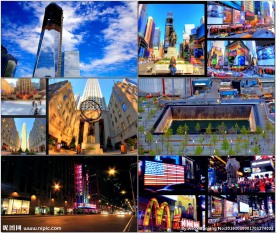 纽约时代广场纽约城市延时景观剪