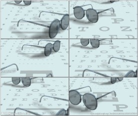 眼镜视力测试医疗演示动态背景