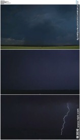 乌云密布雷电交加