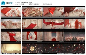 婚礼婚庆红毯教堂烟花背景视频