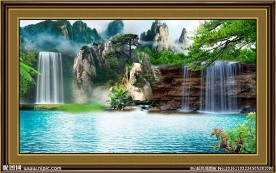流水风景