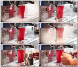 咖啡馆内的咖啡机